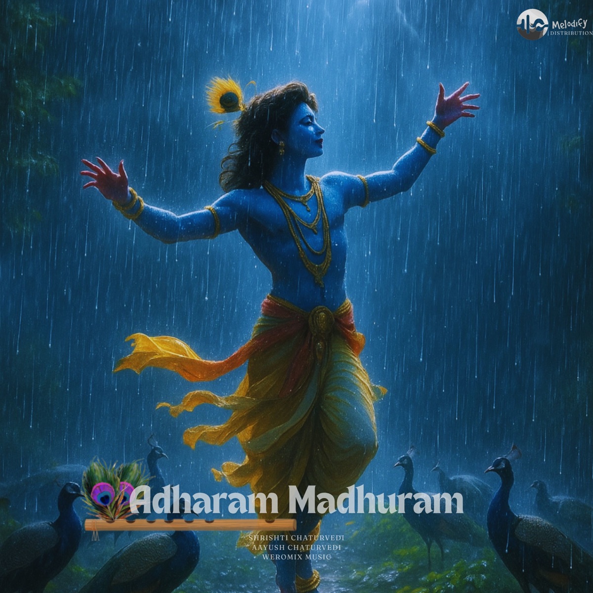 Adharam Madhuram - Single by Shrishti Chaturvedi, Aayush Chaturvedi & WEROMIX MUSIC album cover