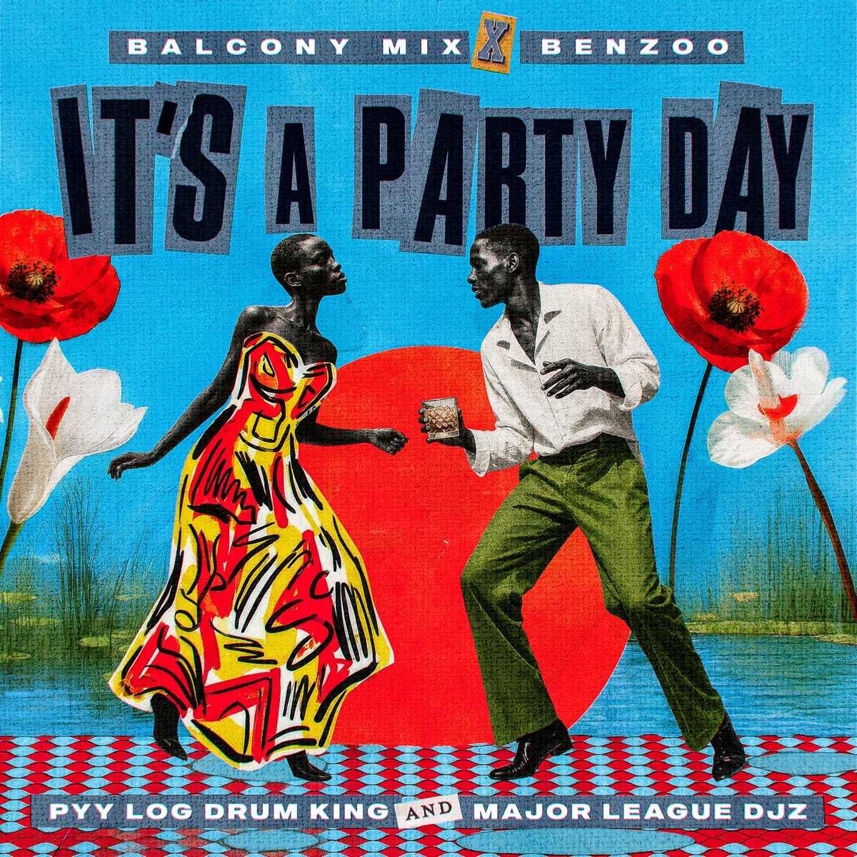 It's A Party Day - Single by Balcony Mix Africa, Benzoo, PYY Log Drum King & Major League DJz album cover