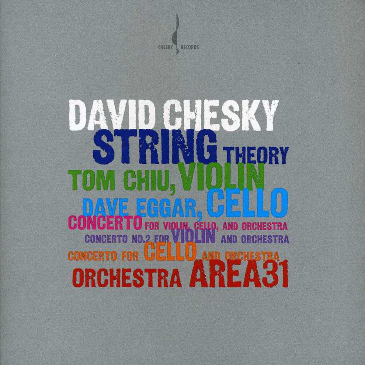 String Theory by David Chesky, Dave Eggar & Tom Chiu album cover