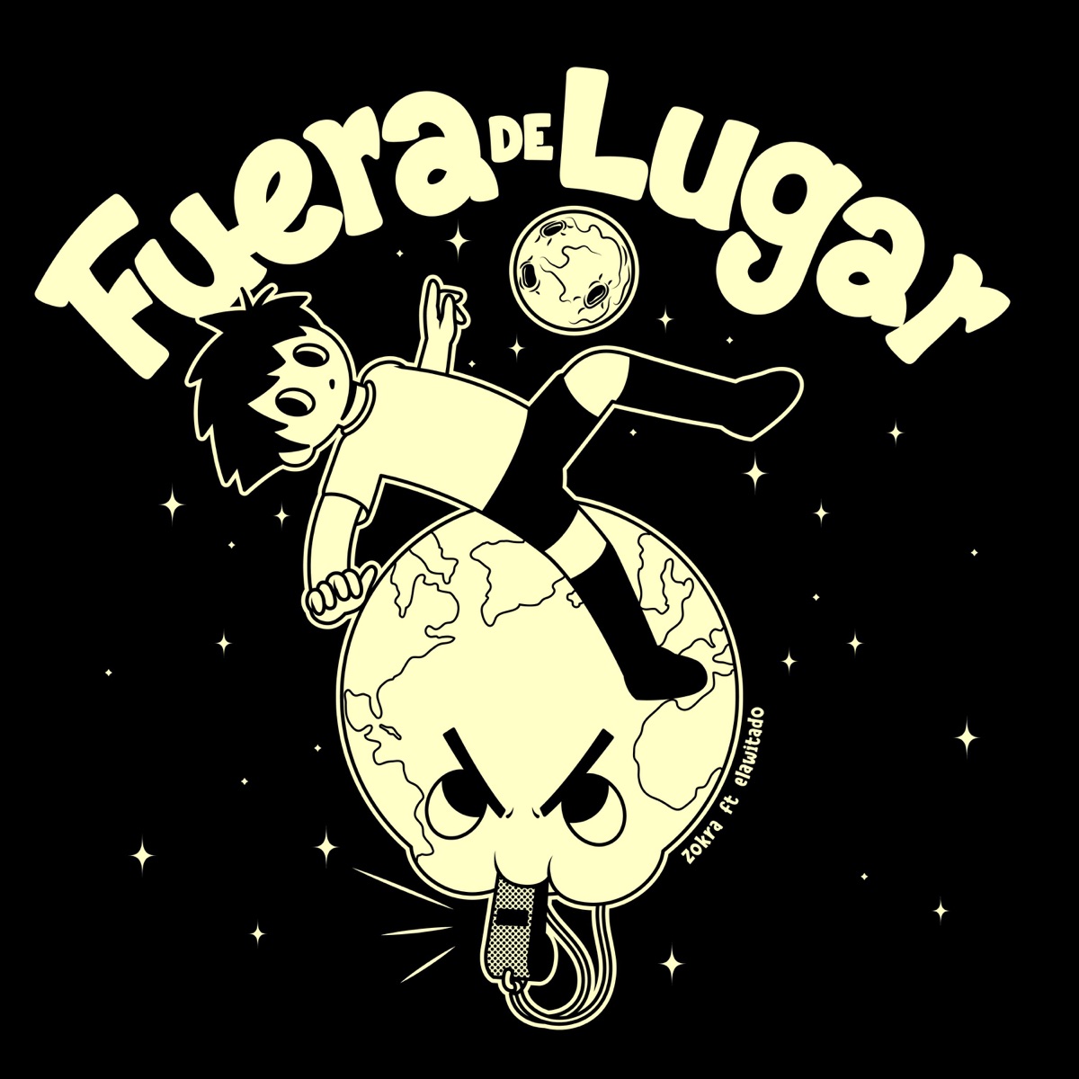 Fuera De Lugar (feat. elawitadodelbloke) - Single by Zokra album cover