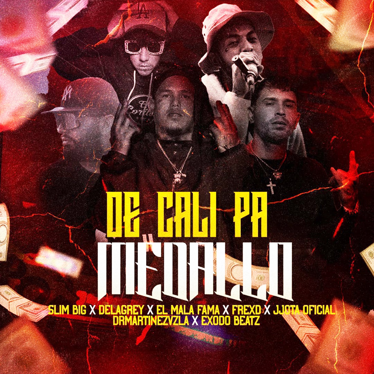 De Cali Pa Medallo (feat. Jjota Oficial, DelaGrey & Frexd) - Single by Drmartinezvzla, ElMalaFama & Slim Big album cover