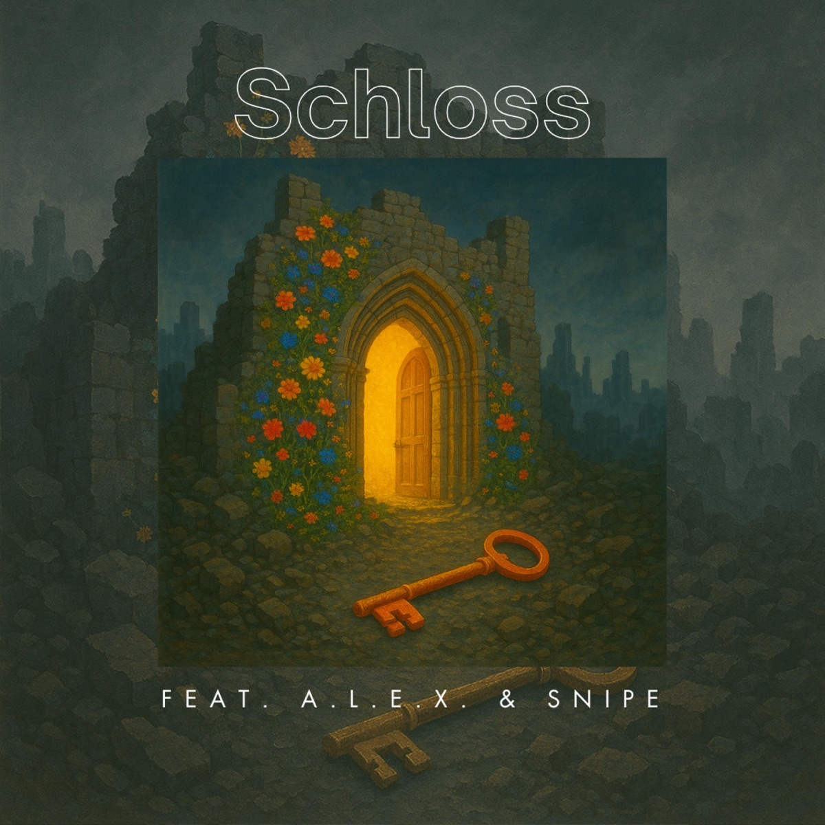 Schloss (feat. Snipe & A.L.E.X.) - Single by Kompass MC album cover