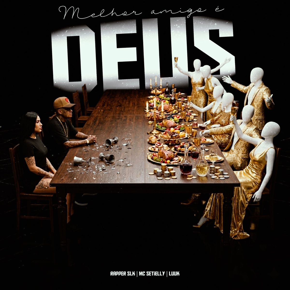 Melhor Amigo É Deus - Single by RAPPER SLK & Mc Setielly album cover