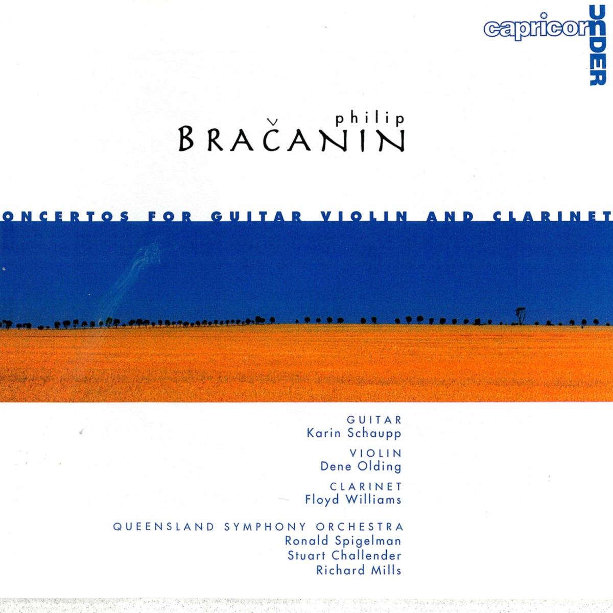 Bračanin: Concertos by The Queensland Symphony Orchestra, Dene Olding, Floyd Williams, Richard Mills, Ronald Spigelman & Stuart Challender album cover