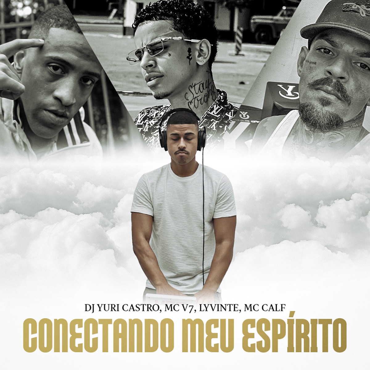 Conectando Meu Espírito - Single by Dj Yuri Castro, Mc V7, Lyvinte & MC Calf album cover