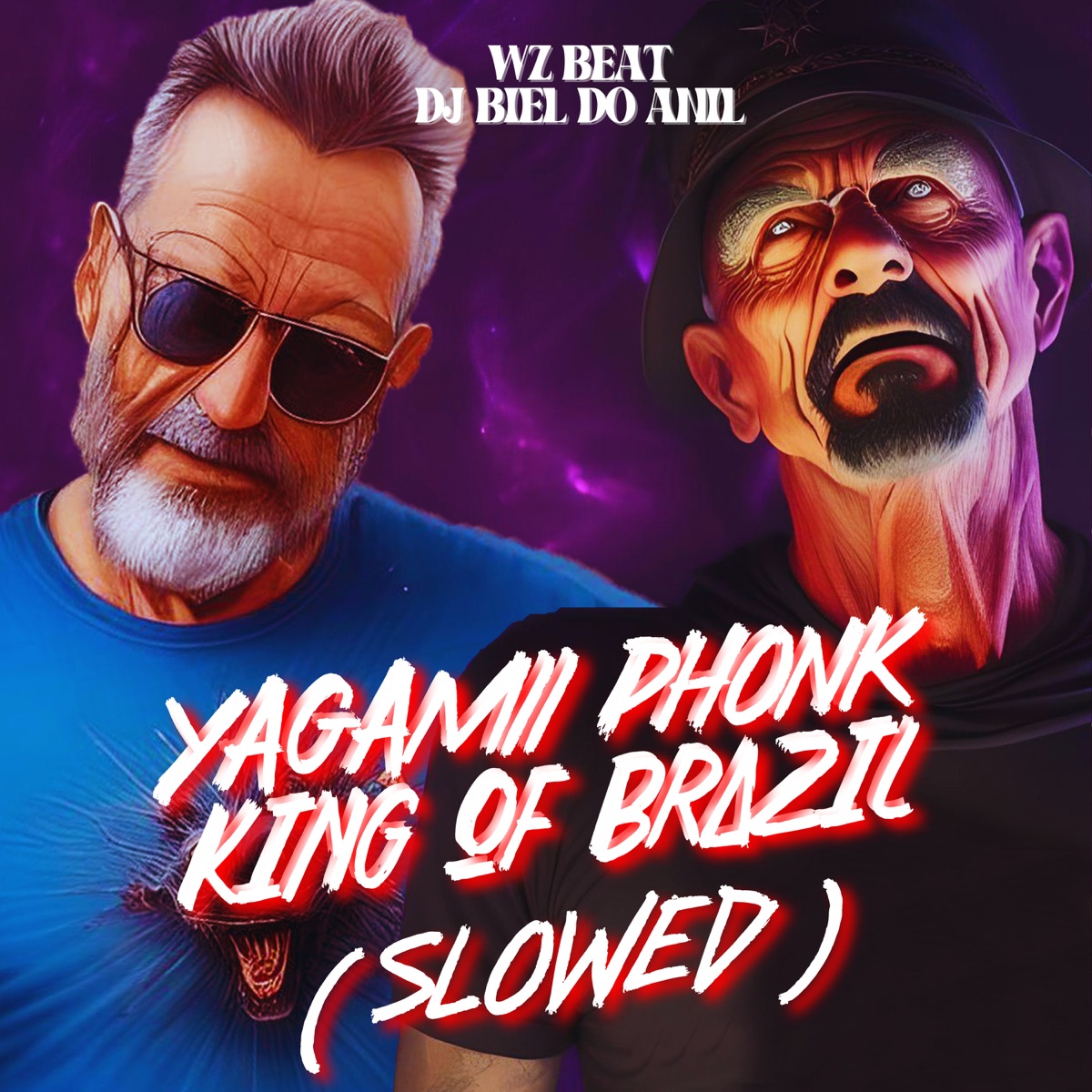 Yagamii Phonk King of Brazil (Slowed) - Single by WZ Beat & DJ Biel do Anil album cover