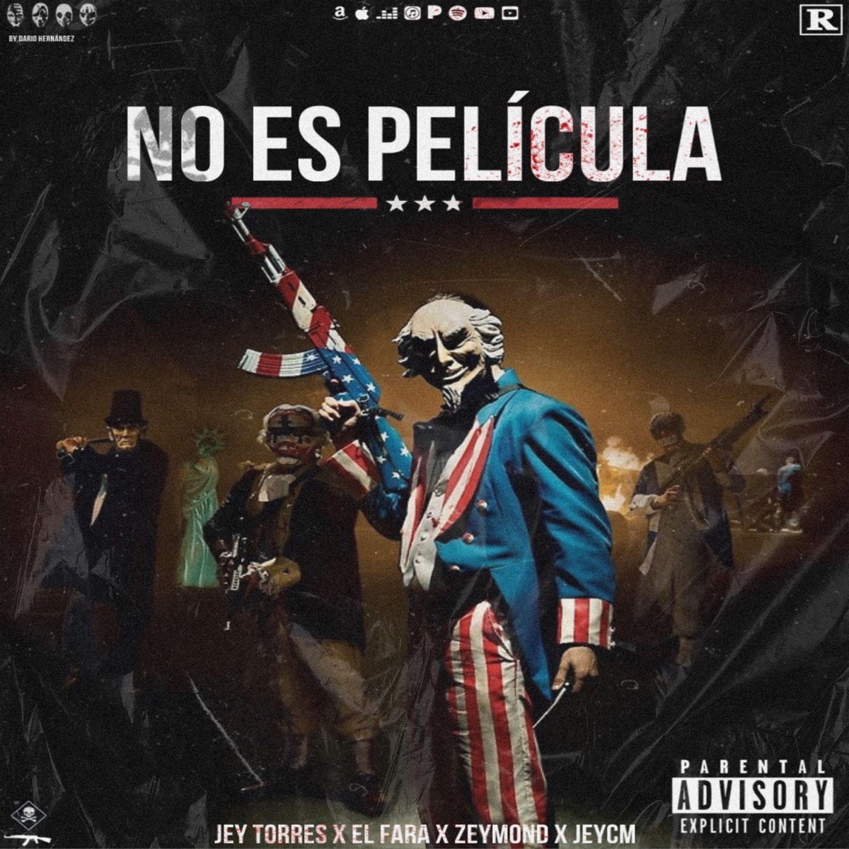 NO ES PELICULA (El Fara, JeyCm) - Single by Jey Torres album cover