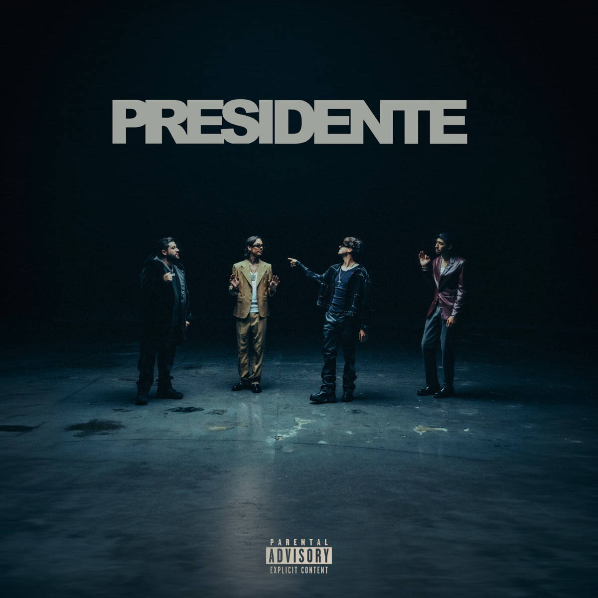 Presidente - Single by Gabito Ballesteros, Natanael Cano, Luis R Conriquez & Neton Vega album cover