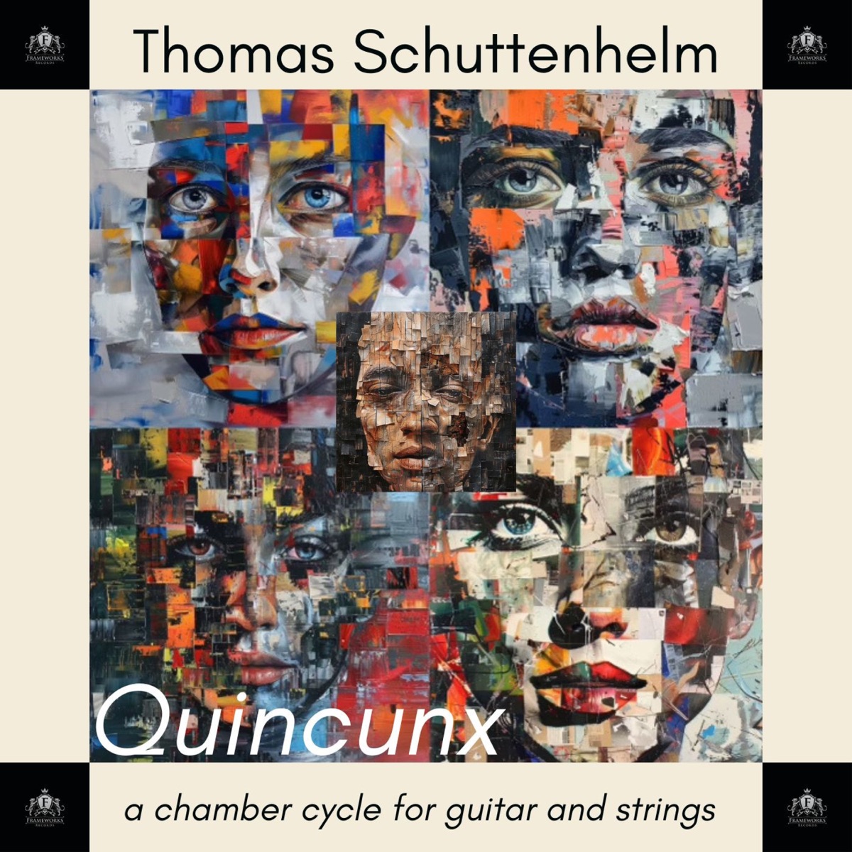 Quincunx - a chamber cycle for guitar and strings by Thomas Schuttenhelm album cover