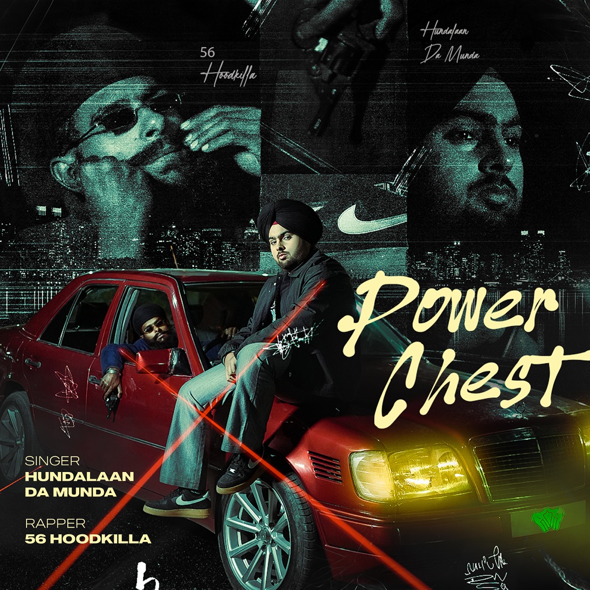 Power Chest - Single by Hundalaan Da Munda & 56 Hoodkilla album cover