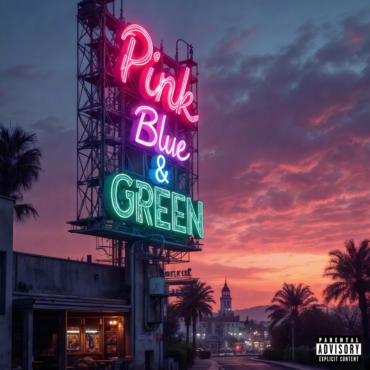 Pink Blue & Green (feat. LV) - Single by LP album cover
