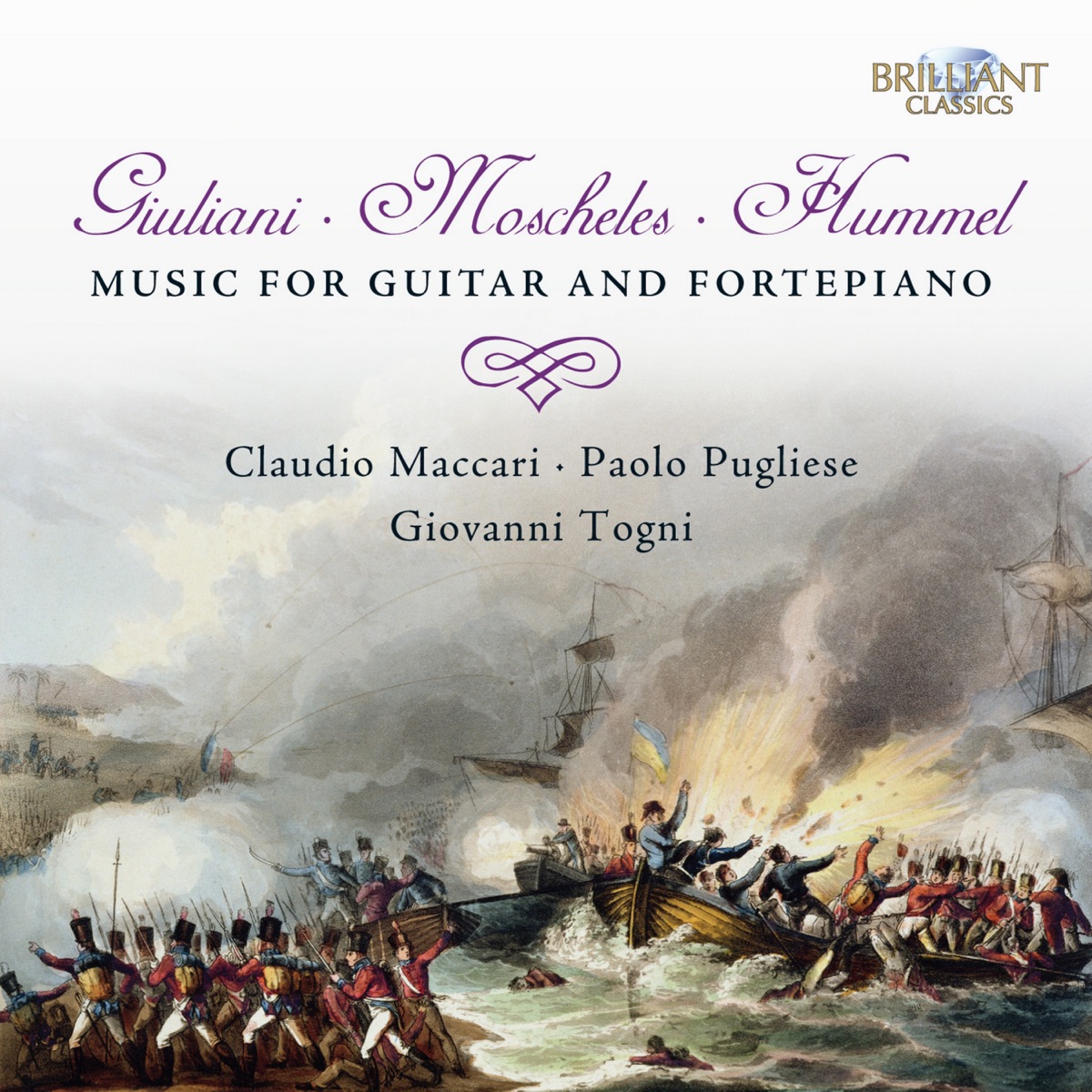 Giuliani & Moscheles & Hummel: Music for Guitar and Fortepiano by Paolo Pugliese, Claudio Maccari & Giovanni Togni album cover