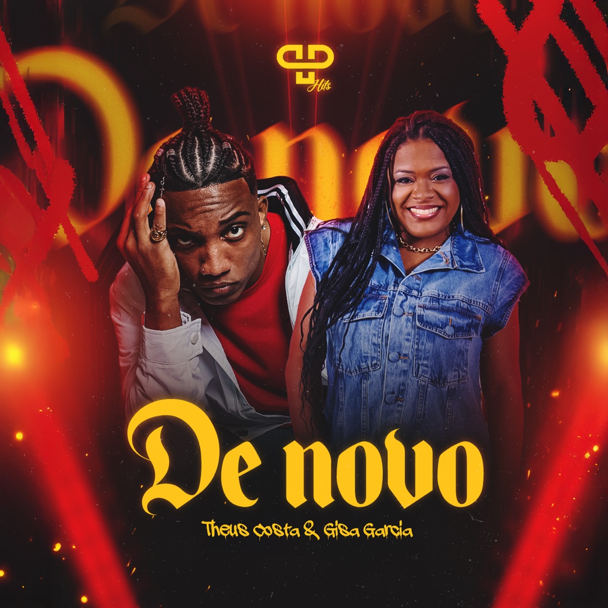 De Novo - Single by Gisa Garcia, PP Hits & Theus Costa album cover
