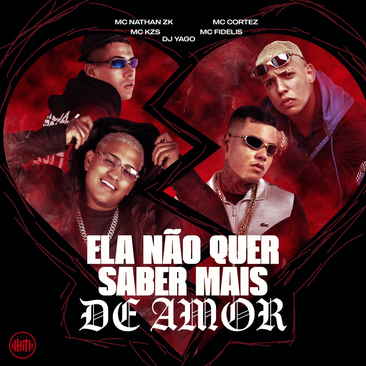 Ela Não Quer Saber Mais de Amor (feat. Dj Yago, MC Cortez & PMM) - Single by Mc Fidelis, Mc Nathan ZK & MC KZS album cover