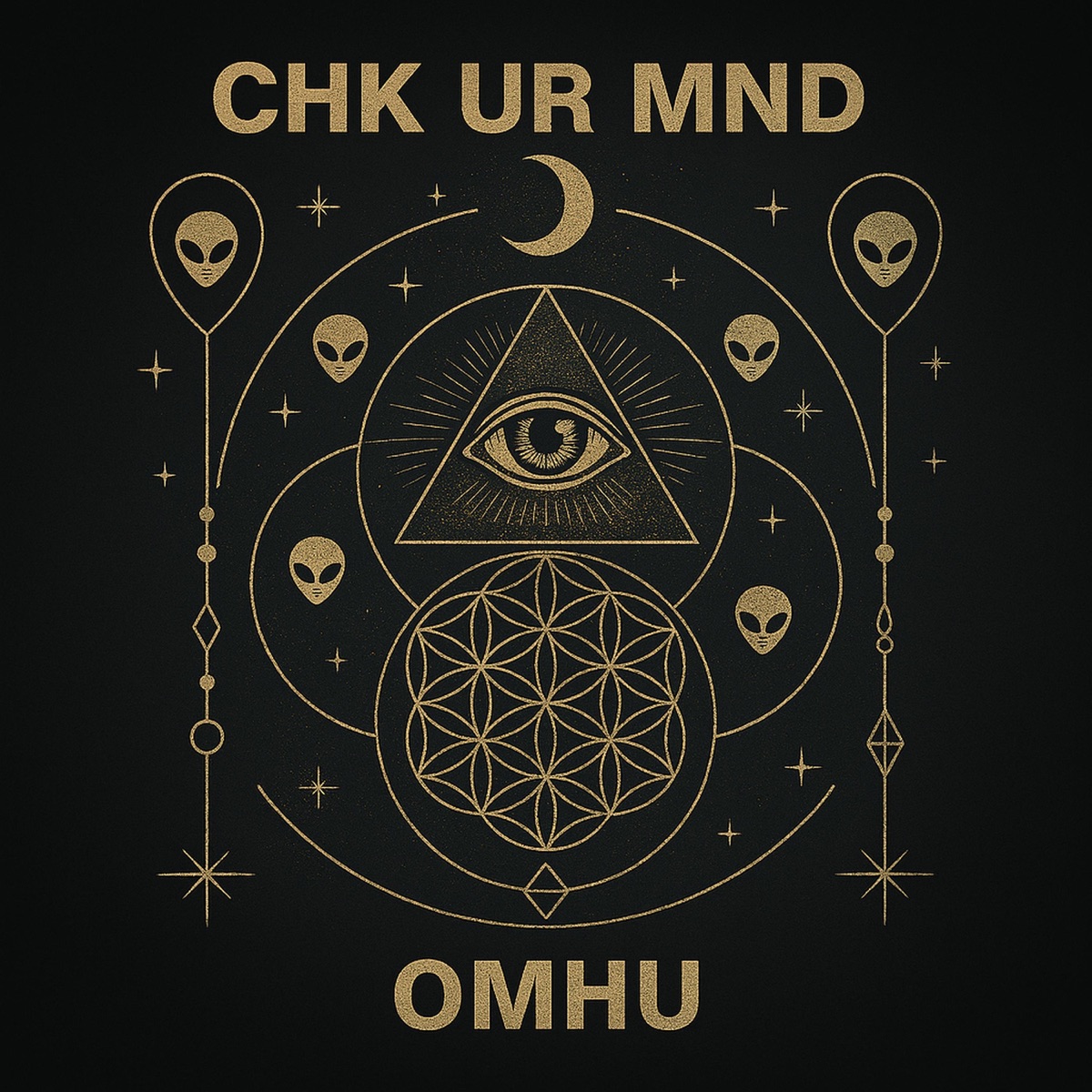 CHK UR MND (feat. Tha Spyryt) - Single by Om Hu album cover
