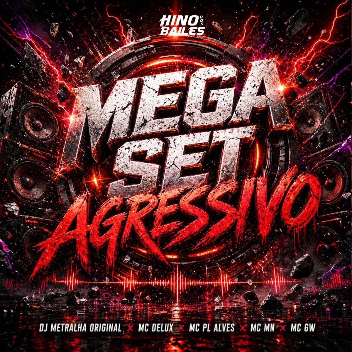 Mega Set Agressivo - Single by DJ Metralha ORIGINAL, MC Delux, mc pl alves, MC MN & Mc Gw album cover