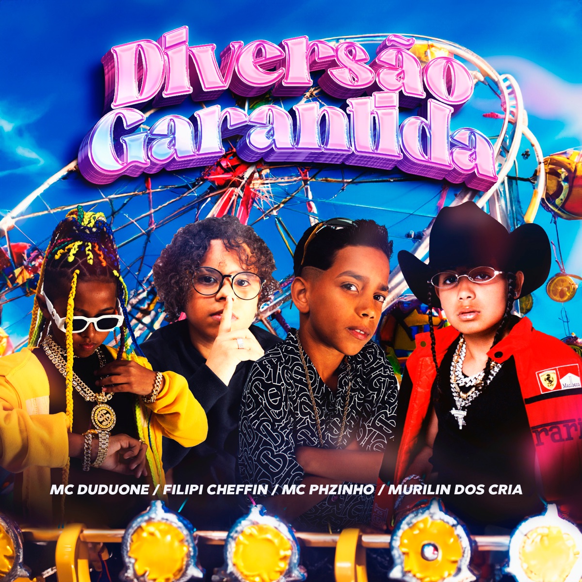 Diversão Garantida (feat. Murilin dos Cria) - Single by mc dudu one, FILIPI CHEFFIN & Mc Phzinho album cover