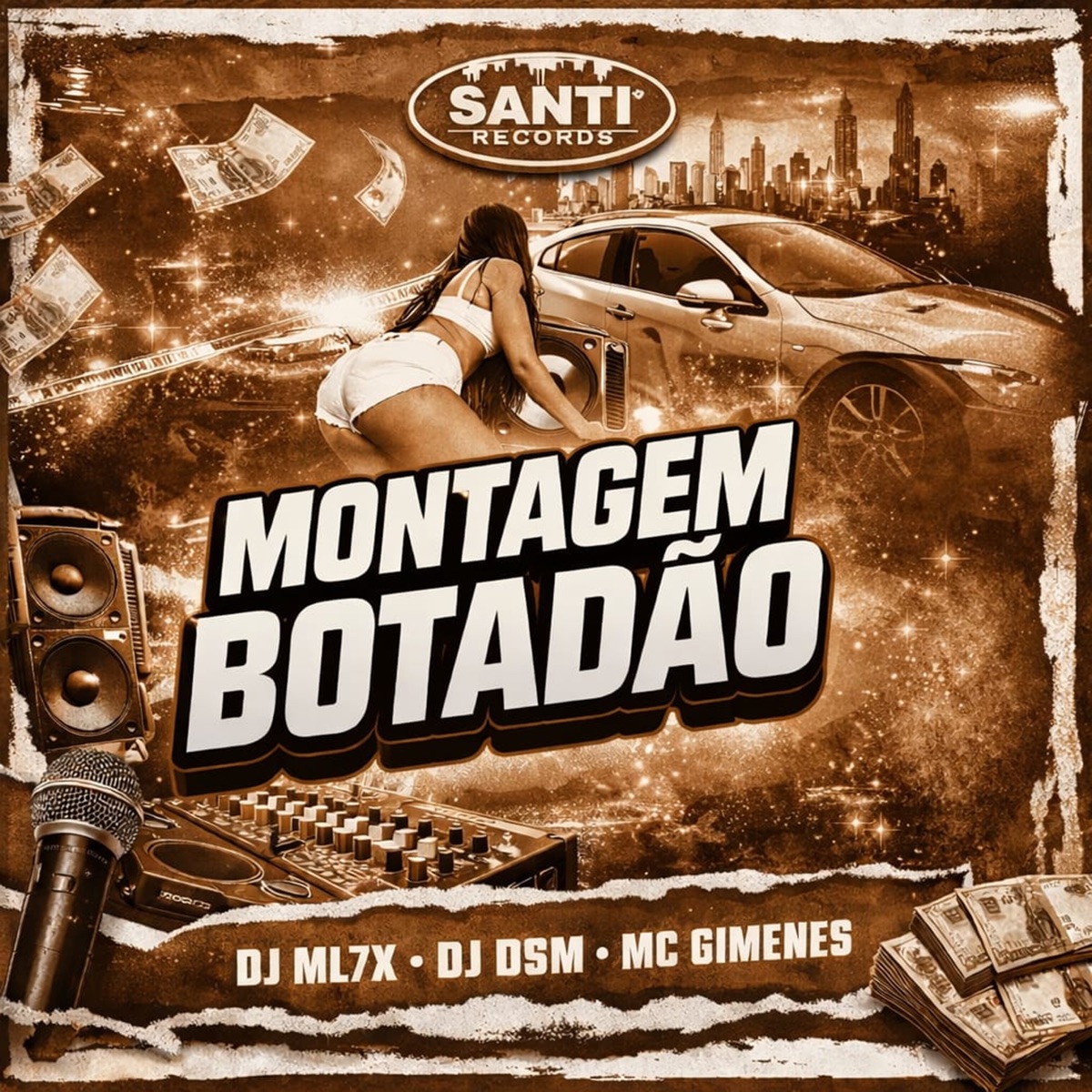 Montagem Botadão - EP by DJ ML7X, Mc Gimenes & DJ DSM album cover