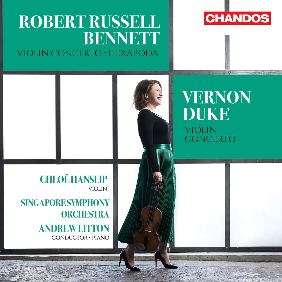 Bennett & Duke: Violin Works by Chloë Hanslip, Singapore Symphony Orchestra & Andrew Litton album cover