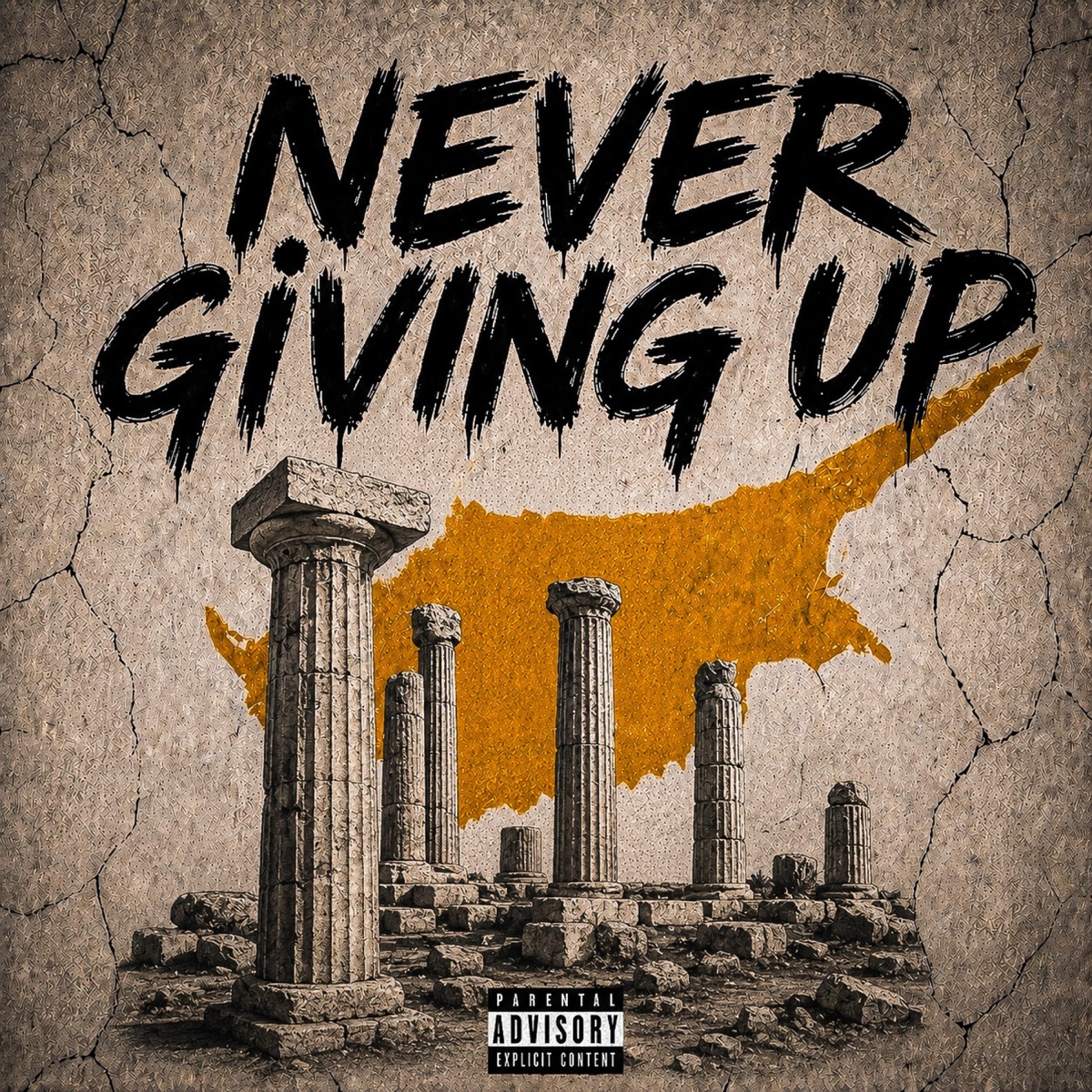 NEVER GIVING UP (feat. Scar, Agrafos Vivlos, Xoss, Monk, Kxllo, NWAINA, Sophocles & Logos Aparavatos) [Cyprus Version] - Single by Mr.Foxy album cover