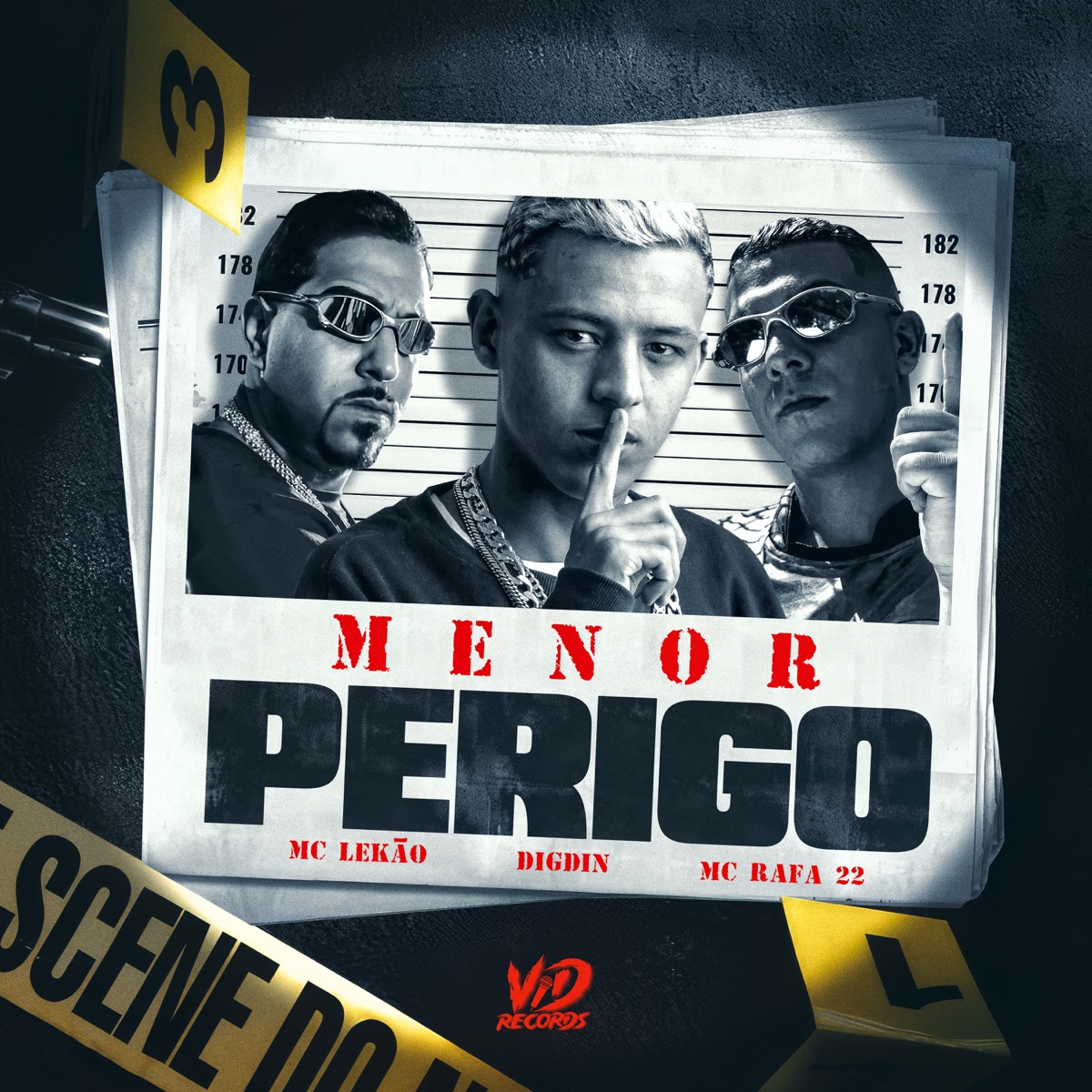 MENOR PERIGO - Single by Digdin, MC Rafa 22, MC LEKÃO & VD Records album cover