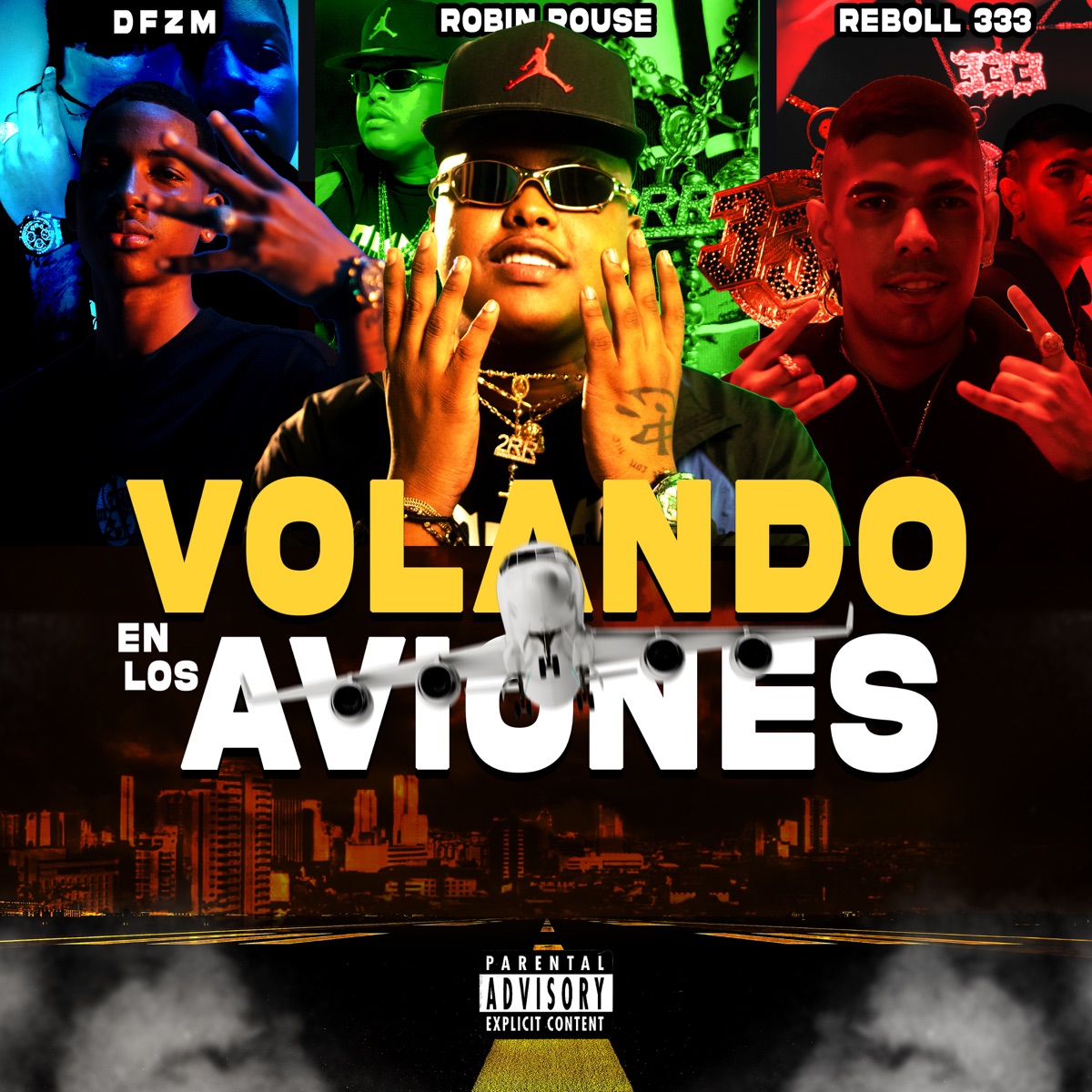 Volando En Los Aviones (feat. FineSound Music & High Galaxy Music) - Single by Robin Rouse, DFZM & Reboll333 album cover