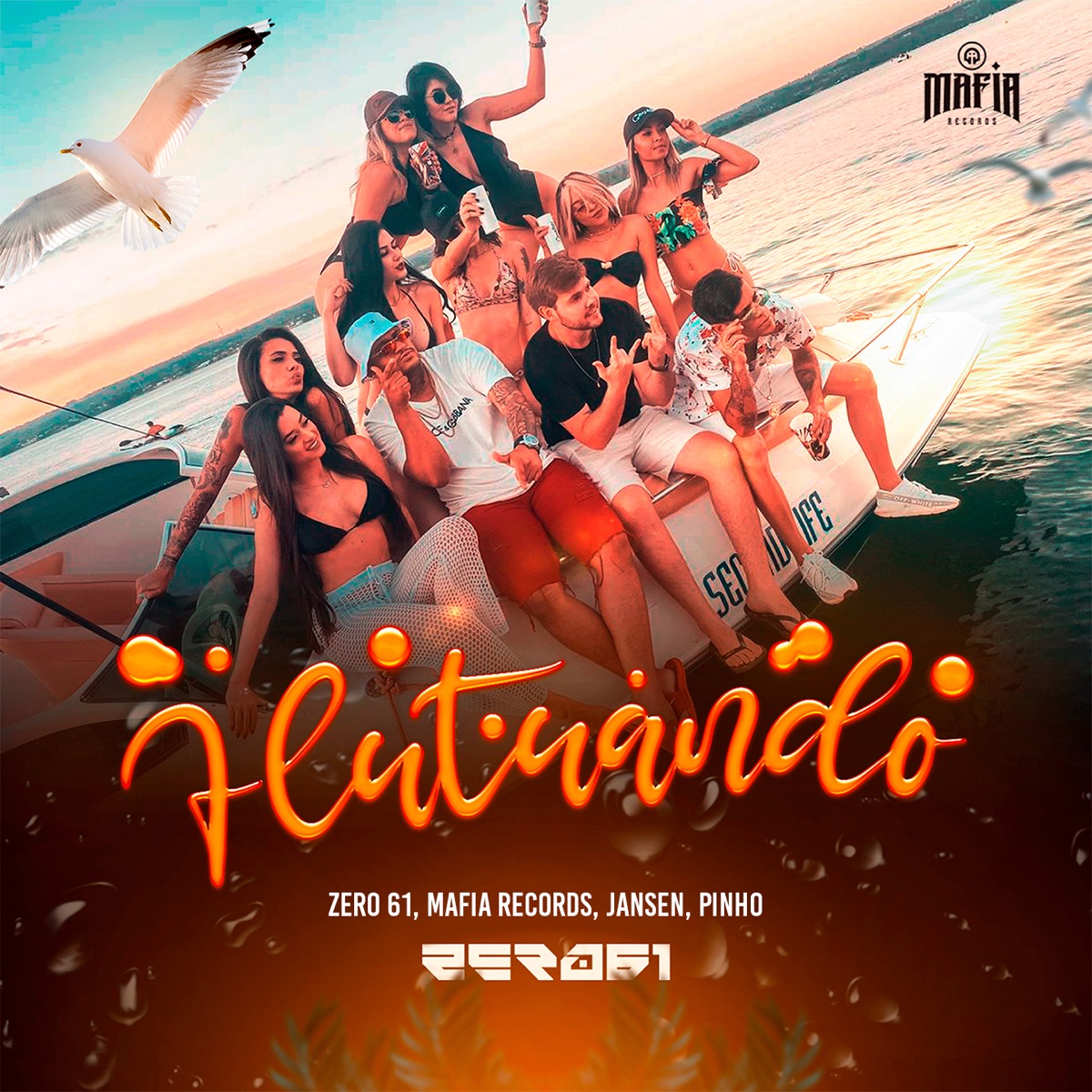 Flutuando - Single by Zero 61, Máfia Records & Pinho album cover