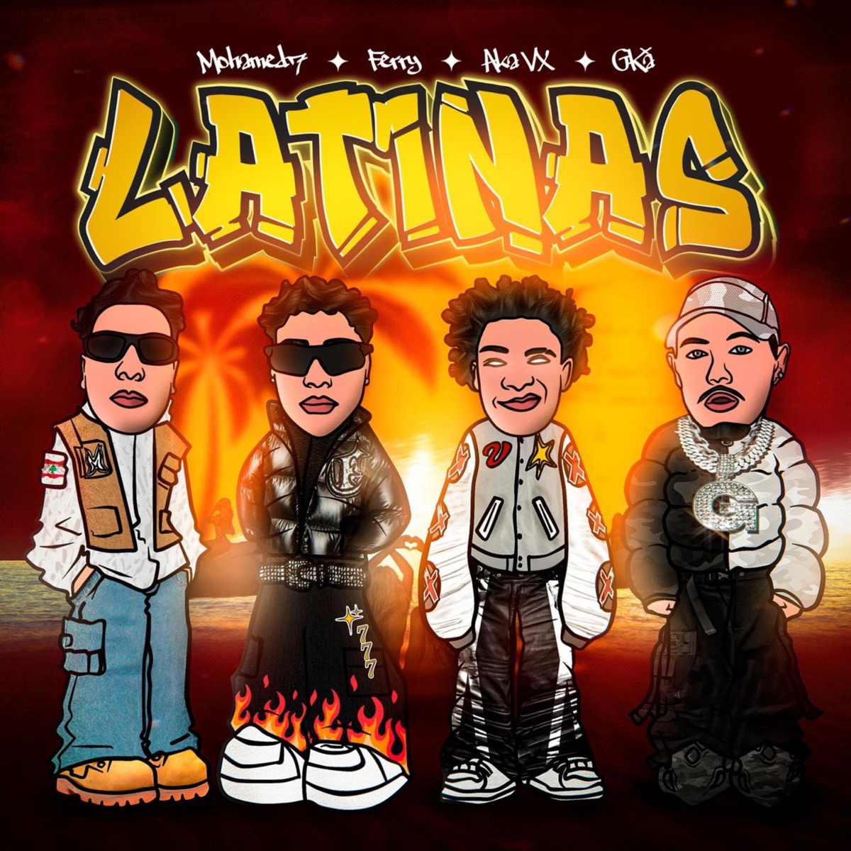 Latinas - Single by GKá, Mohamed7, Ferry & akavx album cover
