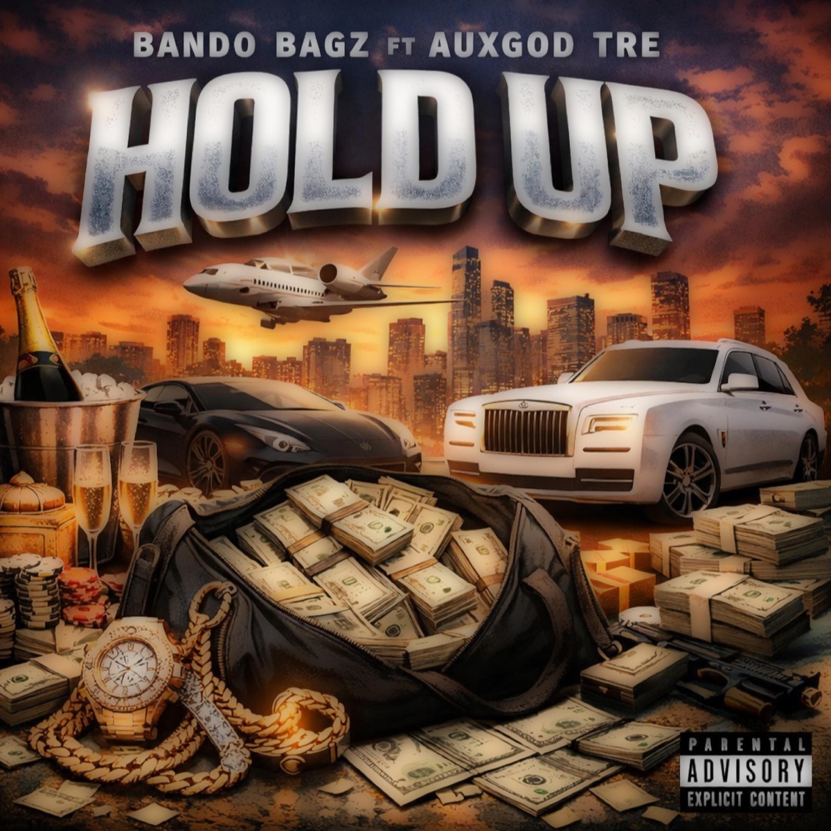 Hold Up (feat. AuxGod Tre) - Single by Bando Bagz album cover