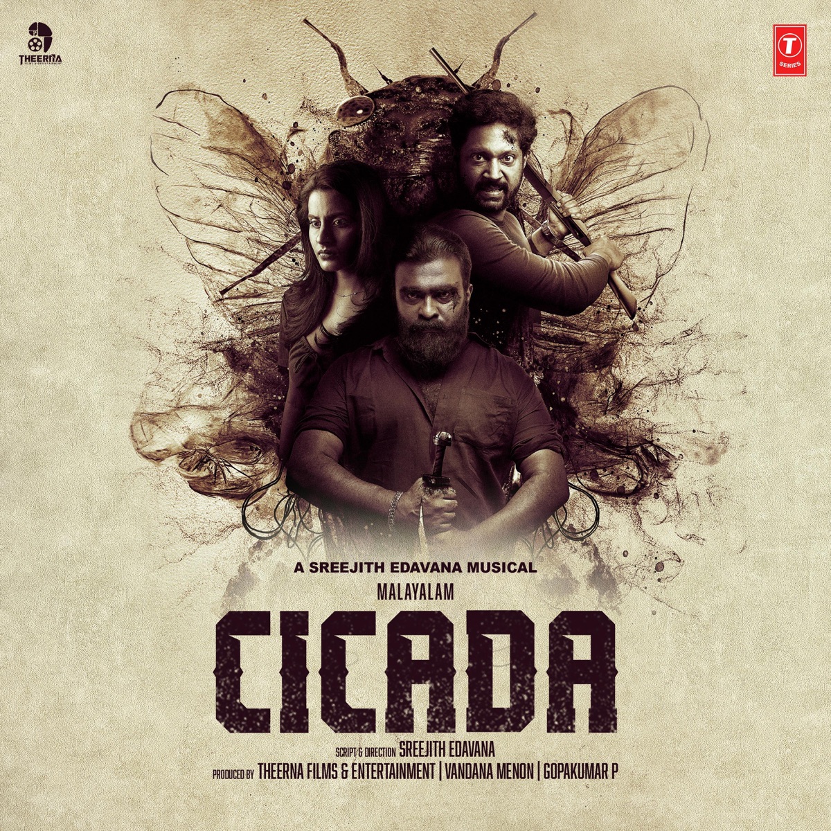 Cicada (Original Motion Picture Soundtrack) by Sreejith Edavana, Vivek Muzhakkunnu & Navin Marar album cover
