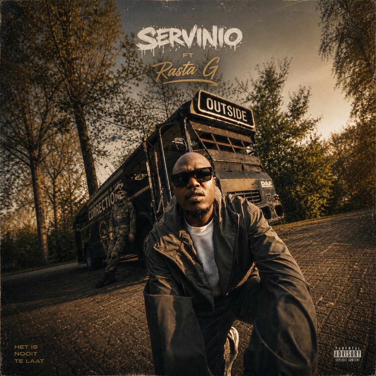 Outside/C.O.S (feat. Rasta G) - Single by Servinio album cover