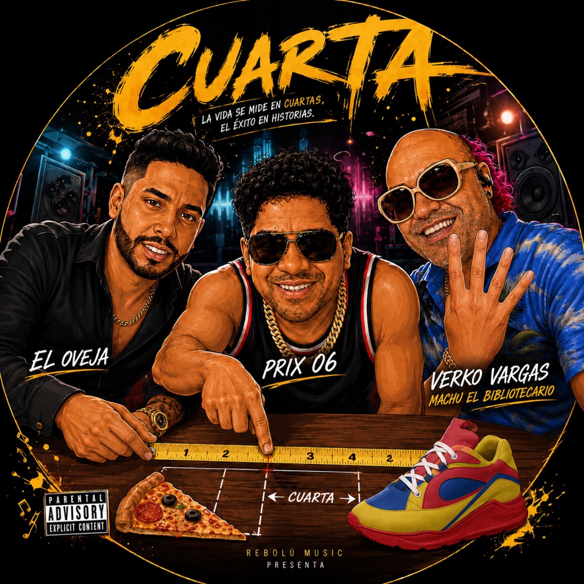 Cuarta (feat. Prix 06 & El oveja) - Single by Machu el Bibliotecario album cover
