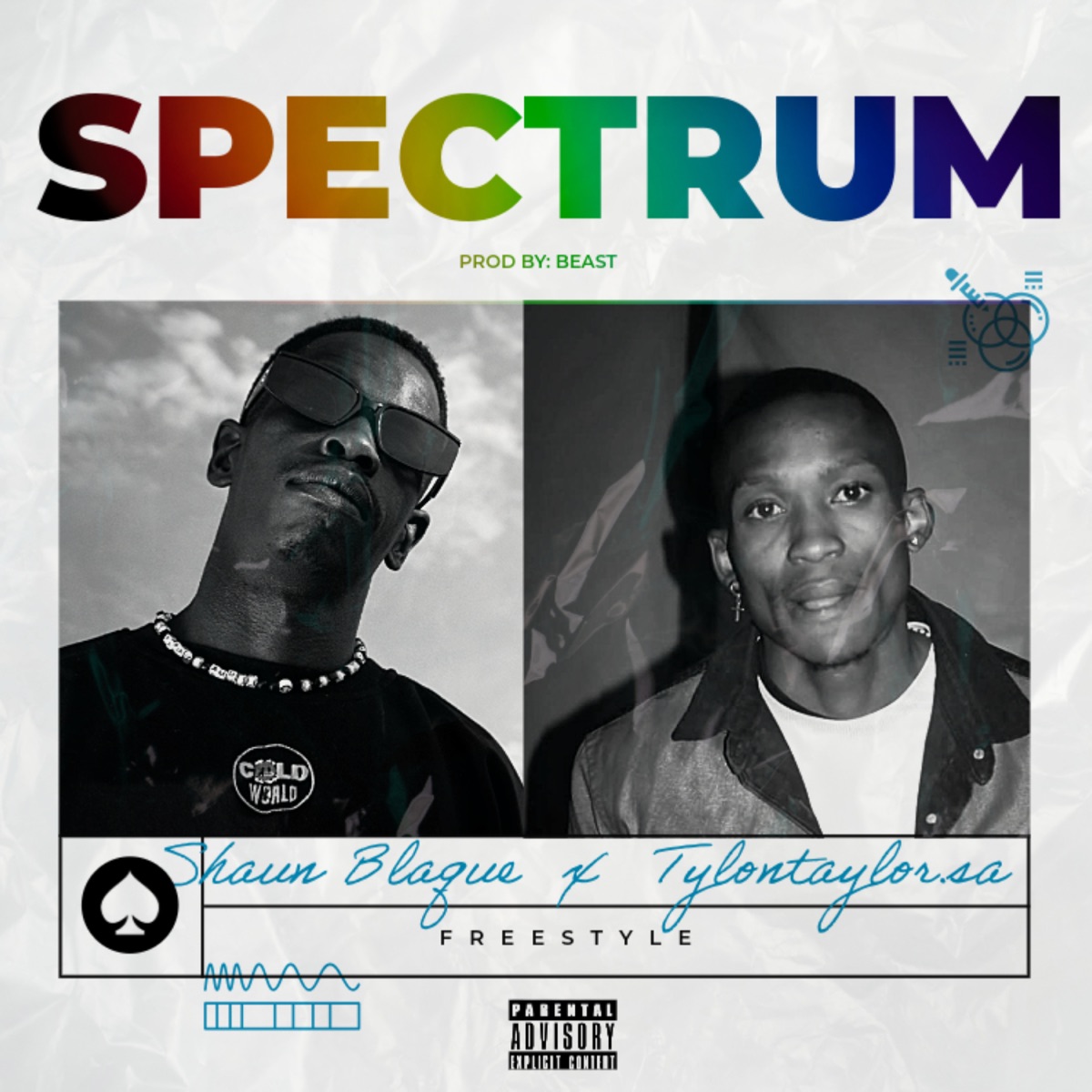 Spectrum (Freestyle) [feat. TylonTaylor.SA] - Single by SHAUN BLAQUE album cover