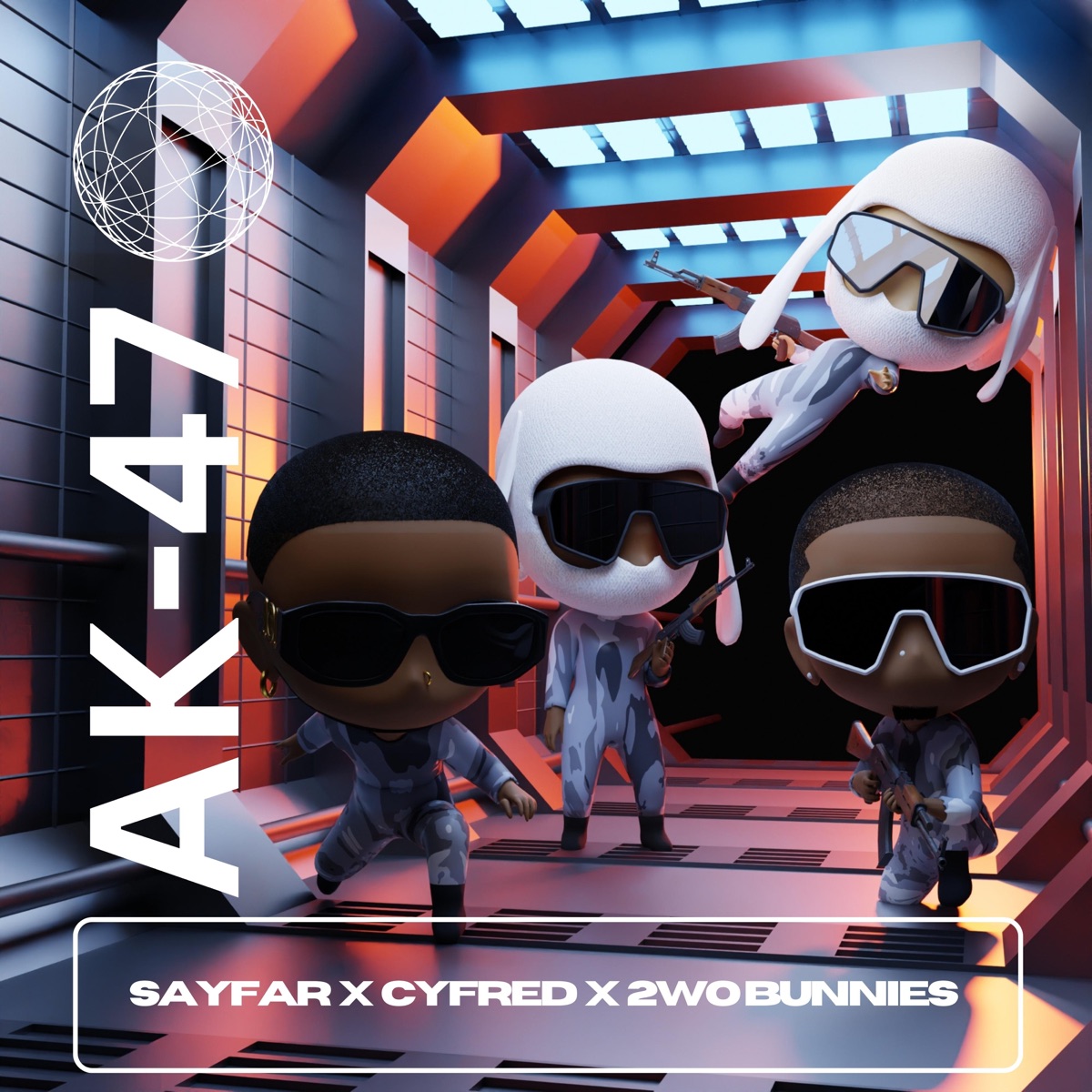 AK47 - Single by Sayfar, Cyfred & 2woBunnies album cover