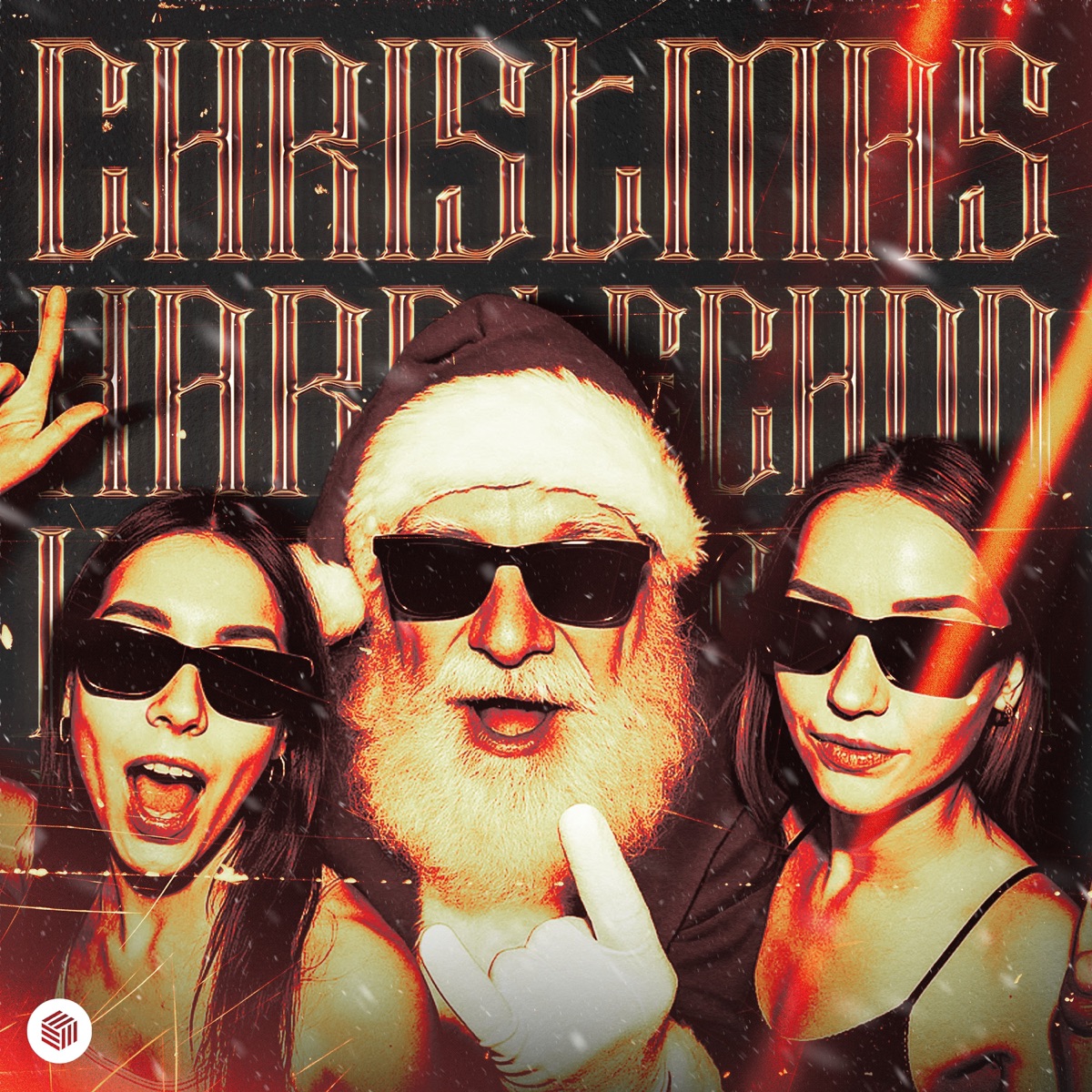 CHRISTMAS HARD TECHNO (Santa Raws) - EP by Blaze U, New Beat Order, Anika & Seeko album cover