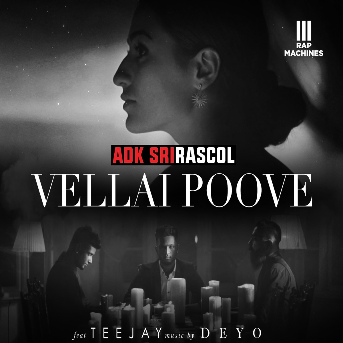 Vellai Poove (feat. Teejay) - Single by ADK Srirascol, Sri Rascol & ADK album cover