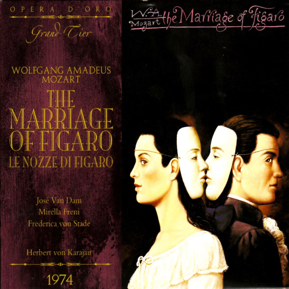 Mozart: The Marriage of Figaro by José Van Dam, Mirella Freni, Frederica von Stade, Vienna Philharmonic, Chorus of the Vienna State Opera & Herbert von Karajan album cover