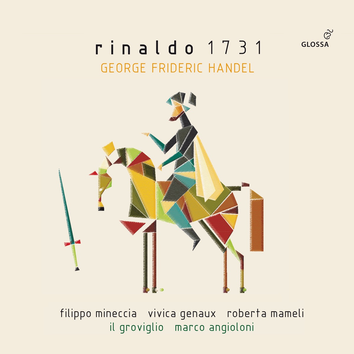 Handel: Rinaldo, HWV 7b by Filippo Mineccia, Vivica Genaux, Roberta Mameli, Marco Angioloni & Il Groviglio album cover