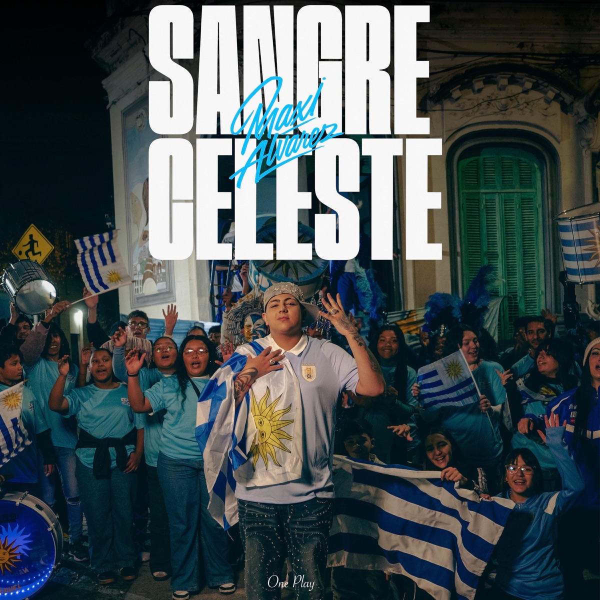 Sangre Celeste - Single by Maxi Alvarez & ONE PLAY album cover