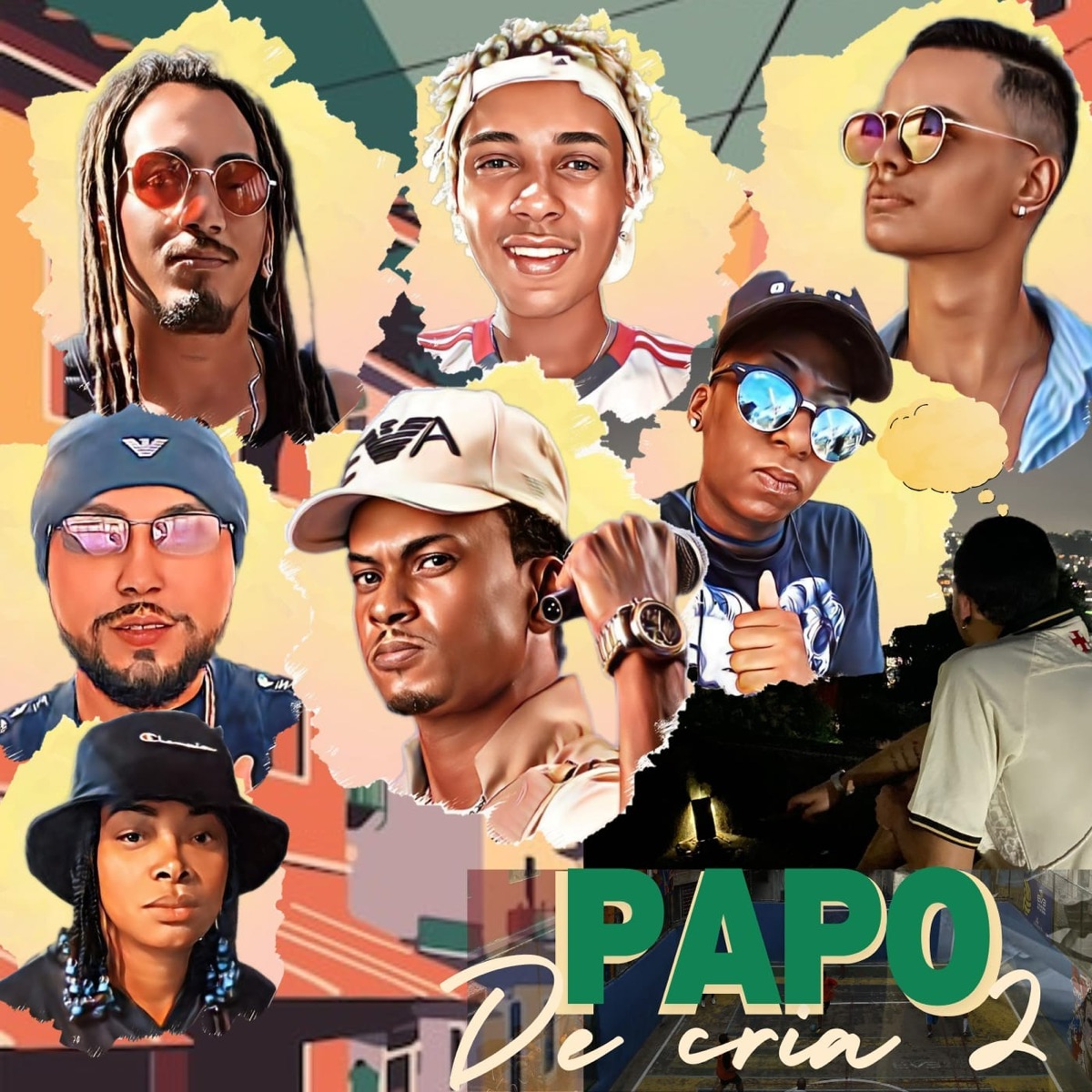 Papo de Cria 2 (feat. Apaix, dhener roque, Kaká RJ, Jassa Soares, CYRILLO SEXTO & Meno Bené) - Single by Conexão dos Crias, Mc Moreno do Brooklyn, Mc Vitinn da Penha & PRODRusso album cover