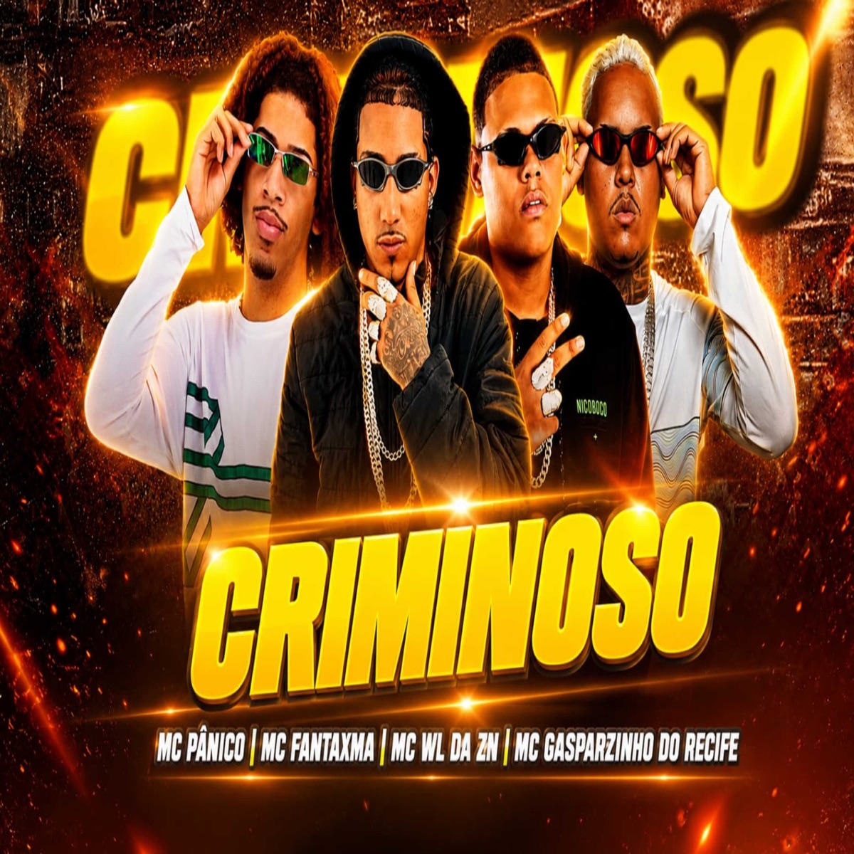 CRIMINOSO (feat. MC PANICO) - Single by MC Fantaxma, Mc Wl Da Zn & Gasparzinho do Recife album cover