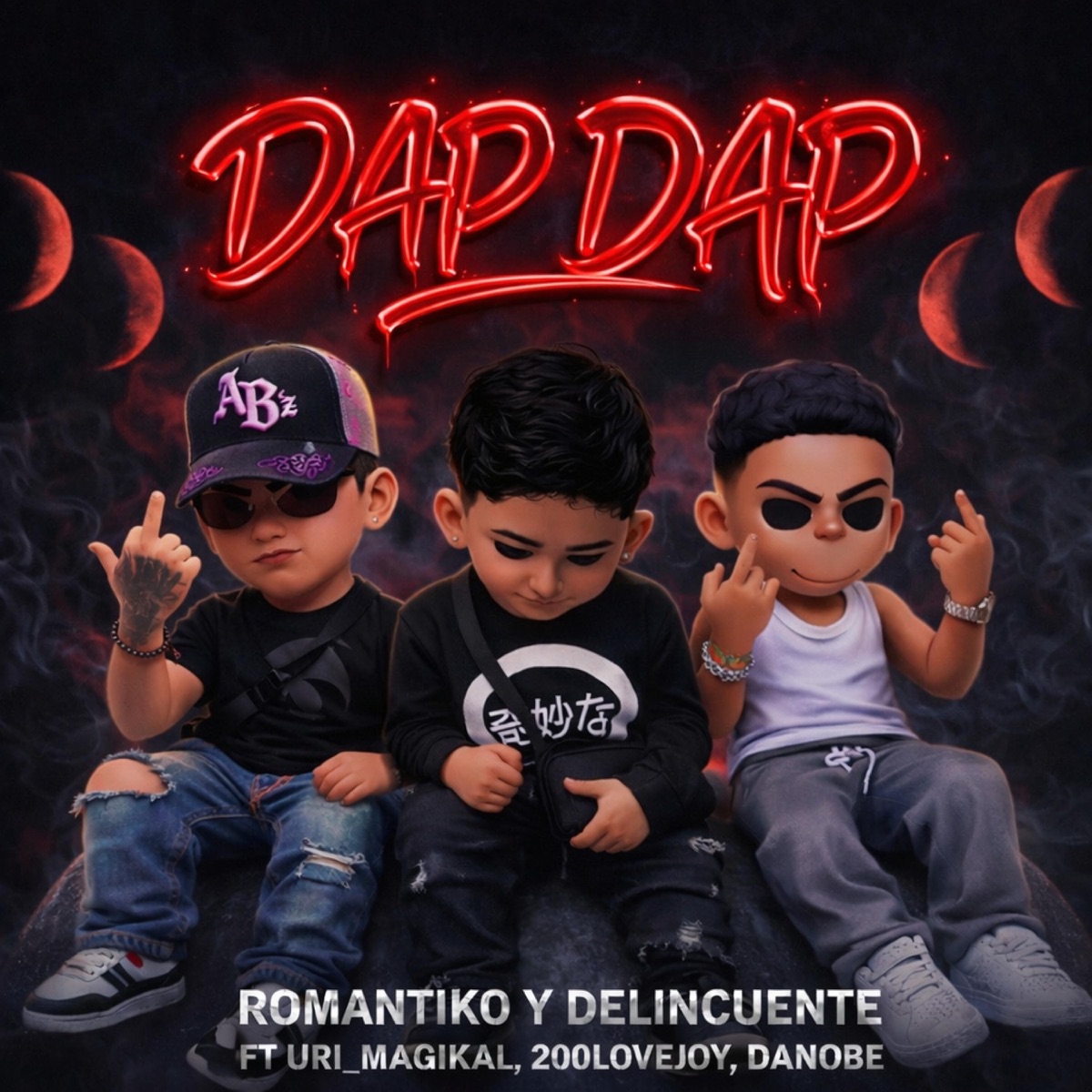 Dap Dap (feat. Uri_Magikal, 200lovejoy & Dano Be) - Single by Romantiko y Delincuente album cover