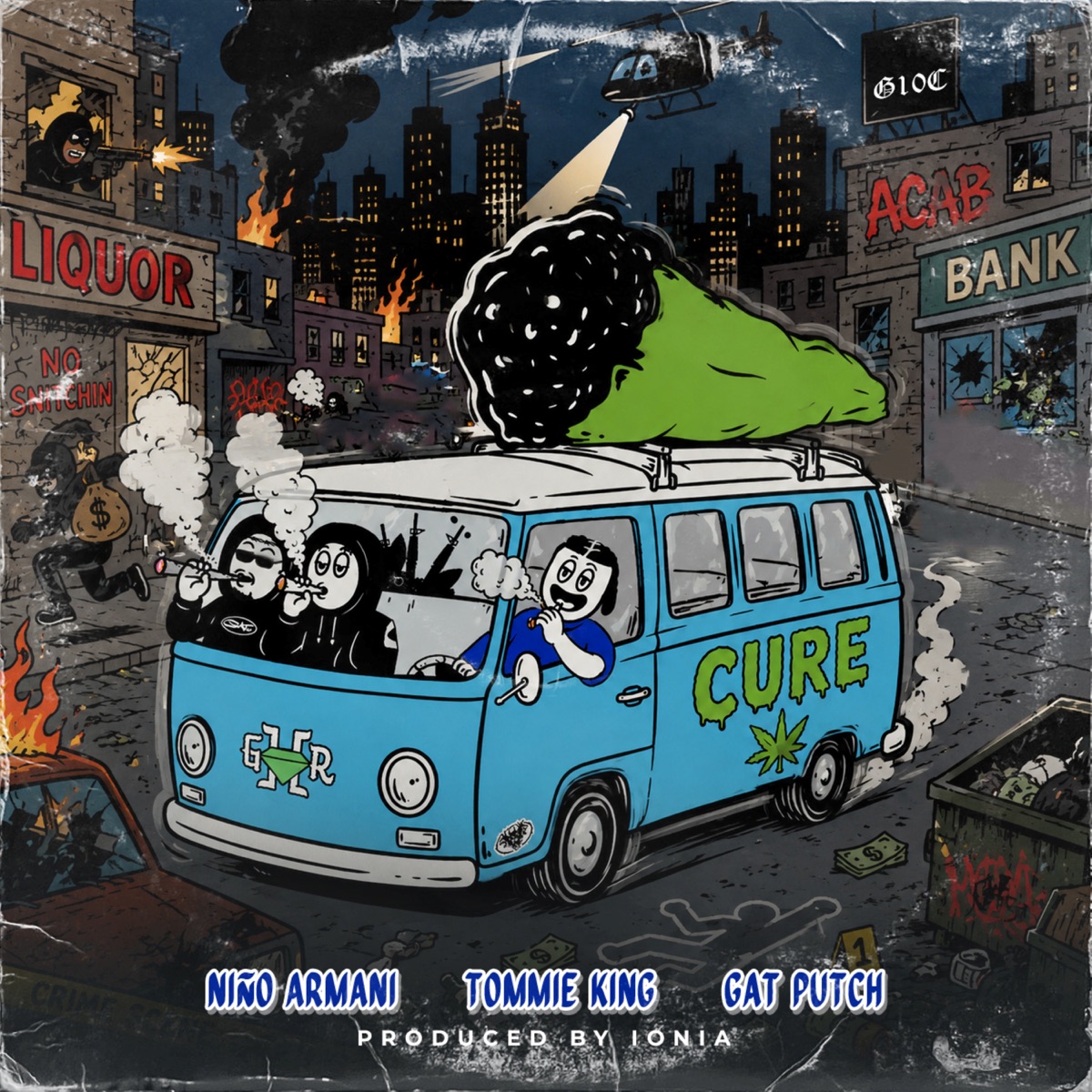 CURE (feat. Tommie King, Gat Putch & Niño Armani) - Single by GHR album cover