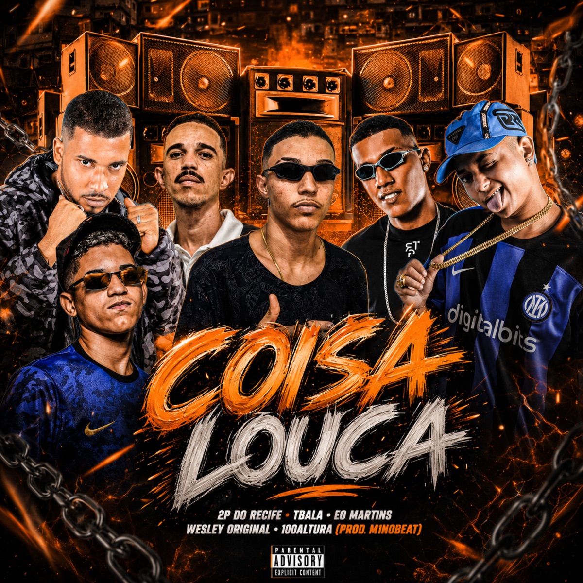 Coisa Louca (feat. 2P do Recife, TBala & Wesley Original) - Single by Eo Martins, M1noBEAT & 100Altura album cover