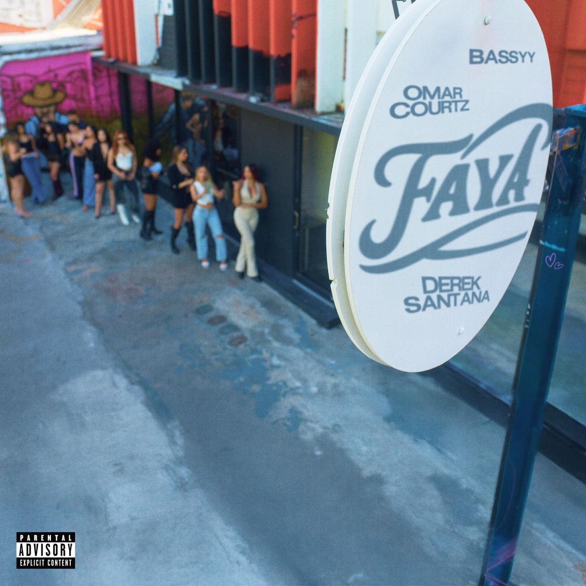 FAYA - Single by Omar Courtz, BASSYY & Derek Santana album cover artwork
