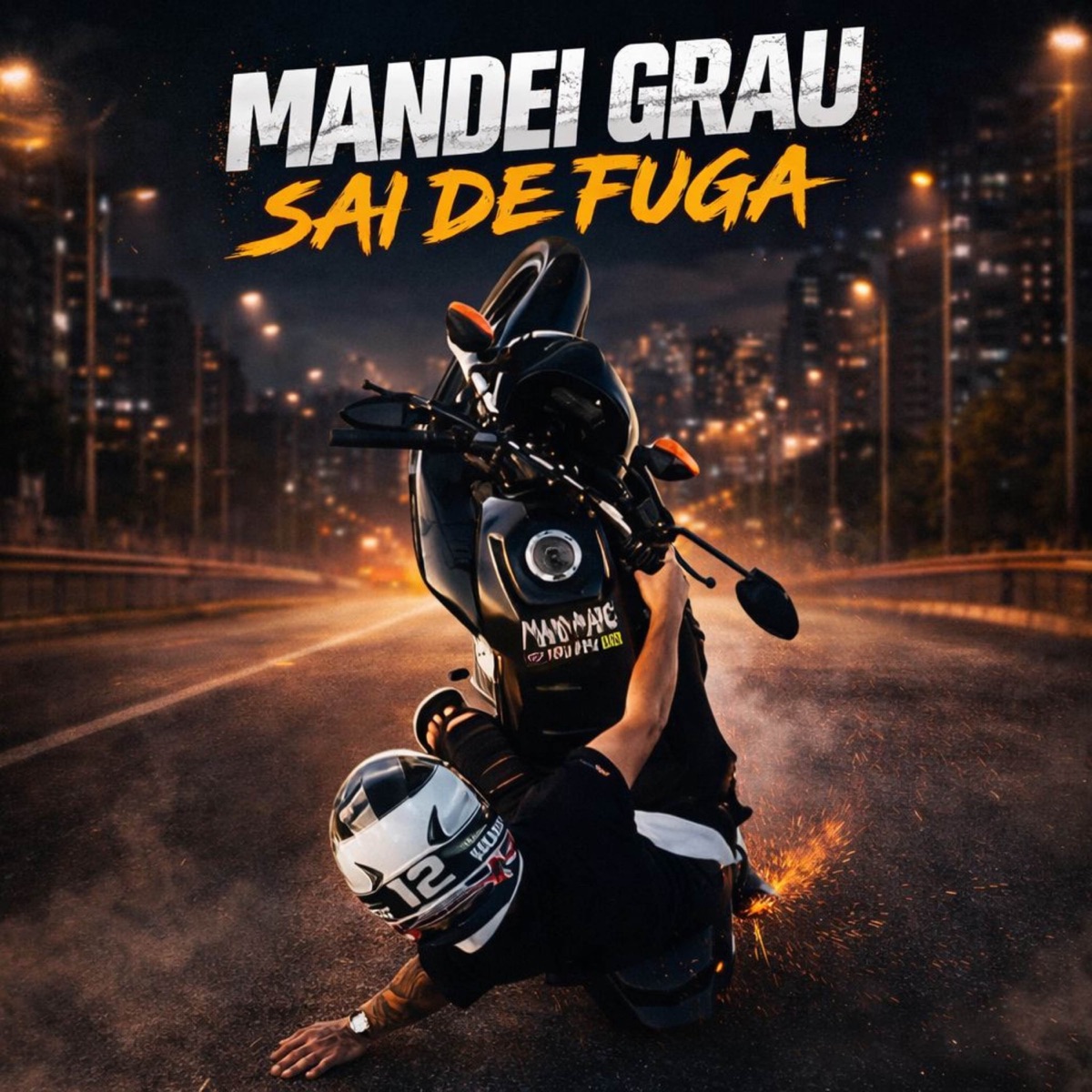 MANDEI GRAU SAI DE FUGA - Single by DJ PV do SI, Iraqui ZL, DJ ERIC DO RM & MC Marlon PH album cover