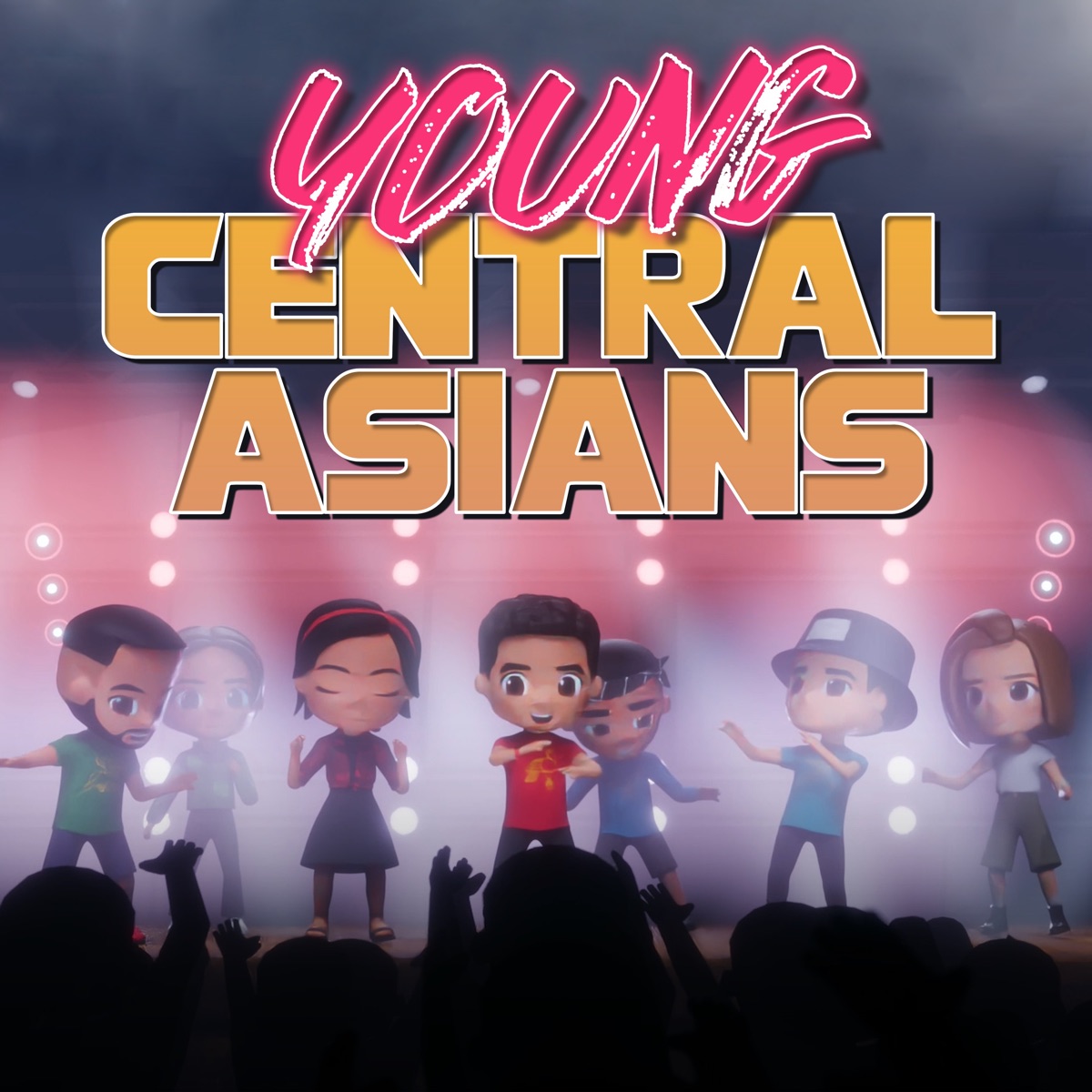 Young Central Asians (feat. Choir of the KNK & Aigerim Dzhusupova) - Single by Malika Shukurova, Ксения Стрельцова, ABBBOSE, Begish, Mone & Aldiyar Zhaparkhanov album cover