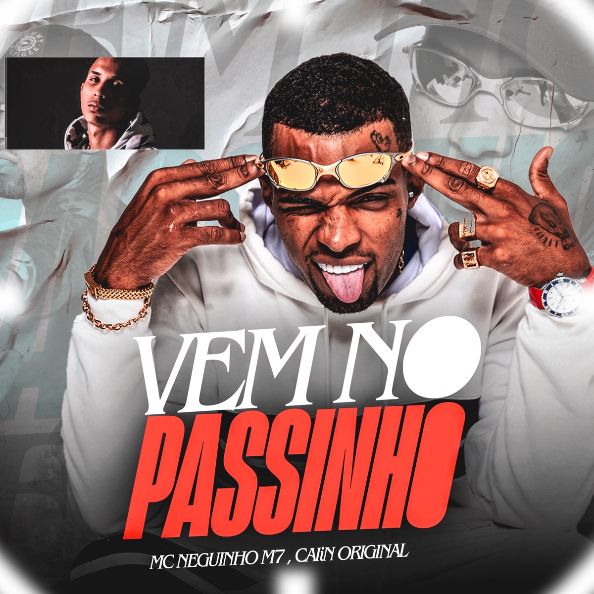 Vem no Passinho - Single by MC Neguinho M7 & Caiin Original album cover