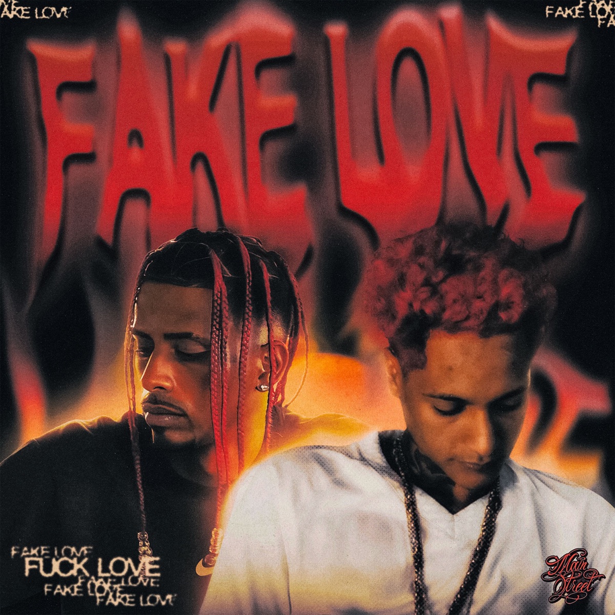 Fake Love - Single by Oruam, Gigant & Ajaxx album cover
