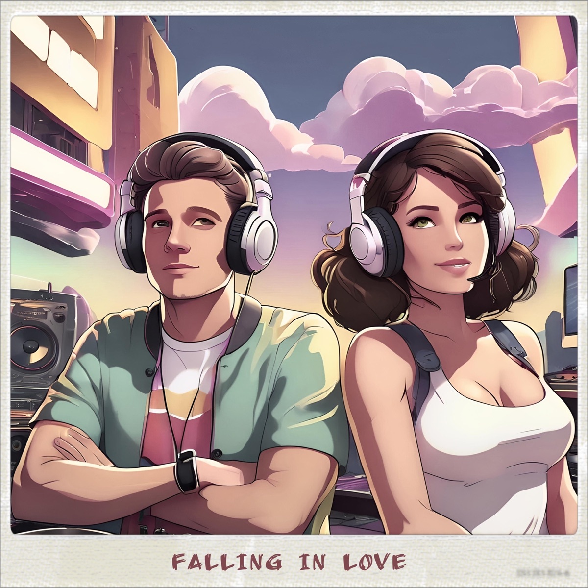Falling In Love (feat. Miscliqued) - Single by LANZIX album cover